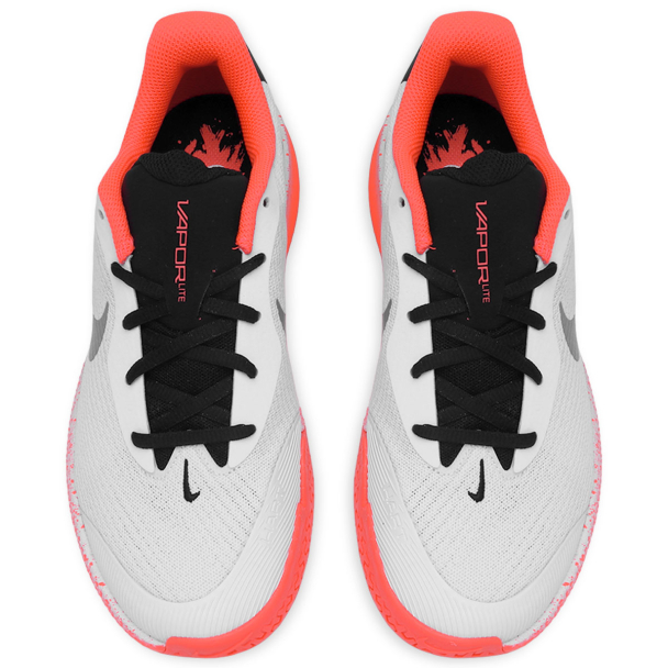 Tênis Nike Vapor Lite 3 Premium - Quadra Rápida - Branco e Salmão