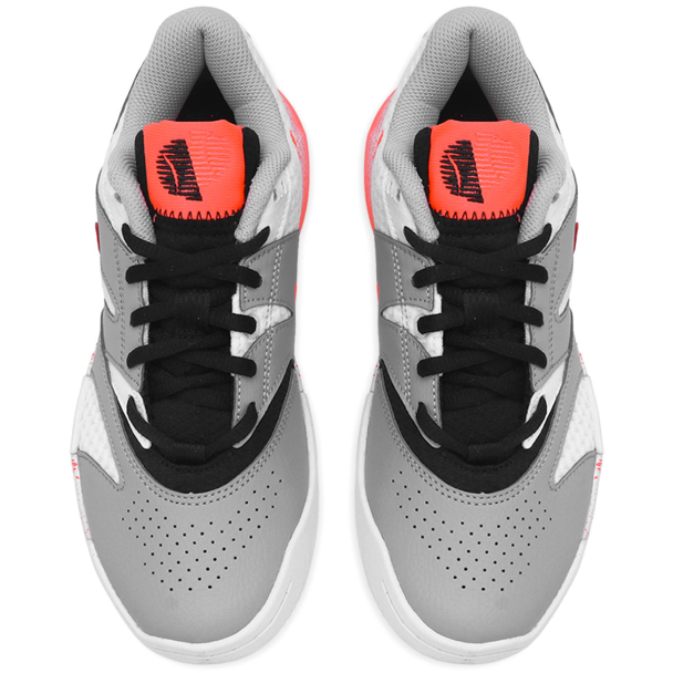 Tênis Nike Court Lite 4 Premium - Quadra Rápida - Branco Cinza e Salmão
