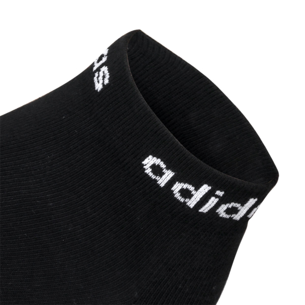Meia Adidas Lin Ankle 41 ao 43- Pack com 03 unidades Branco Cinza e Preto