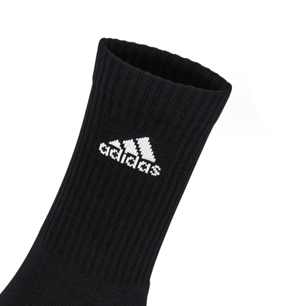 Meia Adidas SPW CRW 35 ao 37 - Pack com 03 unidades Branco Cinza e Preto