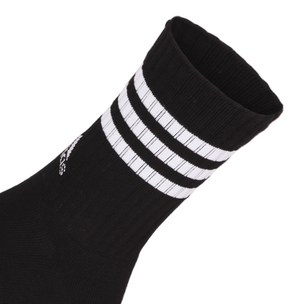 Meia Adidas 3S 38 ao 40 - Pack com 03 Pares - Preta