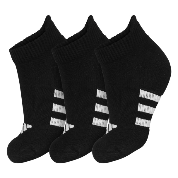 Meia Adidas Performance 41 ao 43 - Pack com 3 Pares Preta