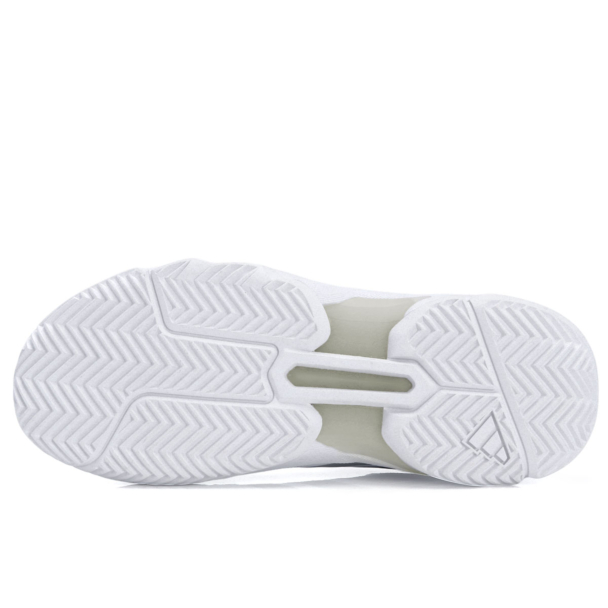Tênis Adidas Courtjam Control 3 - All Court - Branco e Prata