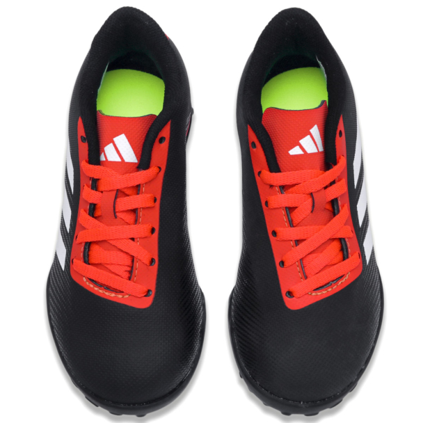 Chuteira Adidas Society Predator Artilheira 24.5 Preto e Vermelho