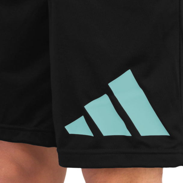 Shorts Adidas Logo Preto e Azul