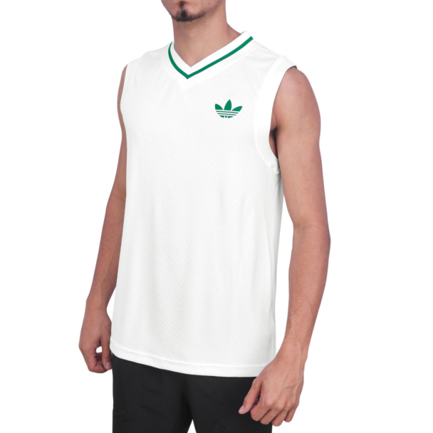Regata Adidas Tennis Pro Climacool Branca e Verde