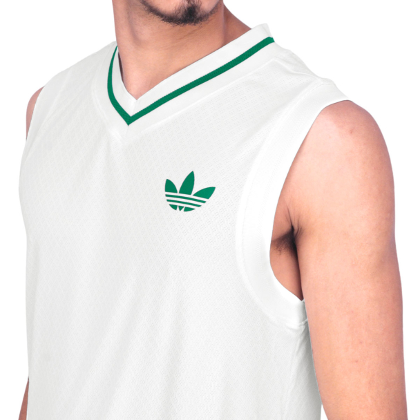 Regata Adidas Tennis Pro Climacool Branca e Verde