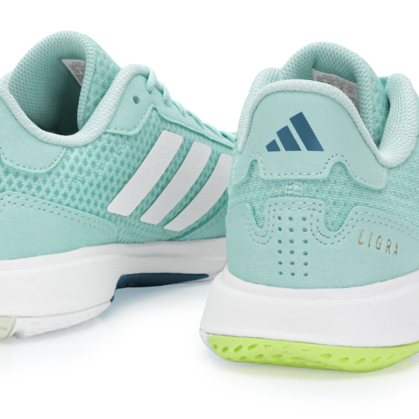 Tênis Adidas Ligra 8 Verde Claro e Branco