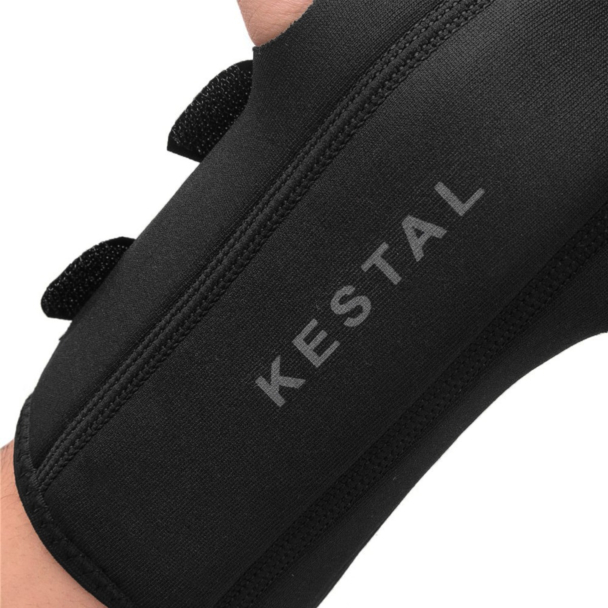 Munhequeira Kestal com Tala e Tiras Bilateral Preta
