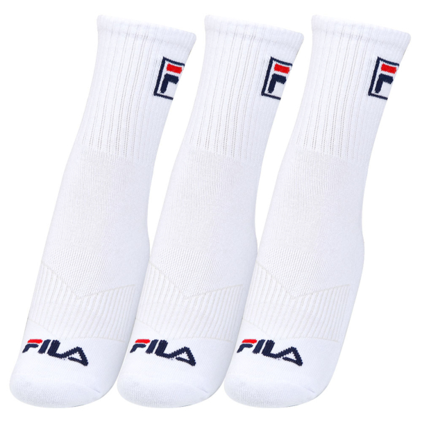 Meia Fila FBox 34 ao 38 - Pack com 03 Pares- Branca