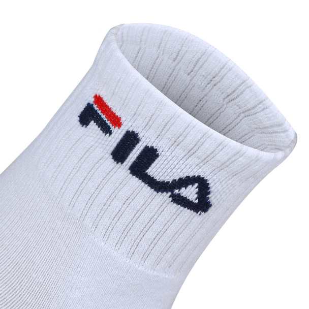 Meia Fila LS330037 34 ao 38 - Pack com 03 Pares - Branca Cinza e Preta