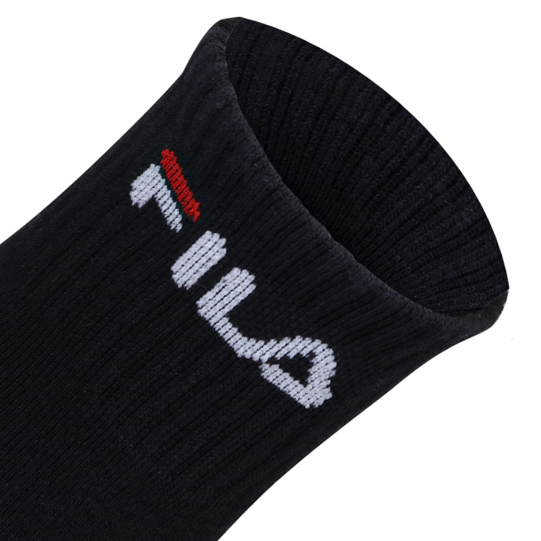 Meia Fila LS330037 34 ao 38 - Pack com 03 Pares - Branca Cinza e Preta