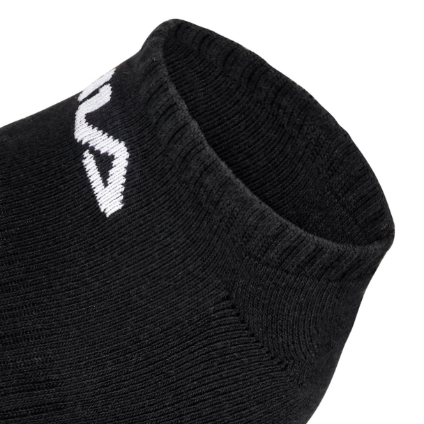 Meia Fila LS330040 39 ao 43 - Pack com 03 Pares - Preta