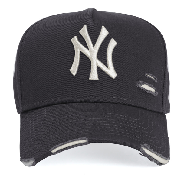 Boné New Era 9Forty A-Frame Destroyed MLB New York Yankees Grafite