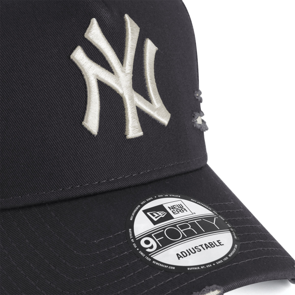 Boné New Era 9Forty A-Frame Destroyed MLB New York Yankees Grafite