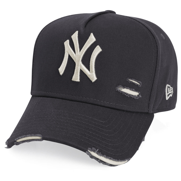 Boné New Era 9Forty A-Frame Destroyed MLB New York Yankees Grafite