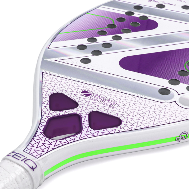 Raquete De Beach Tennis Zeiq Pro Violet Collani White 3k - ProSpin