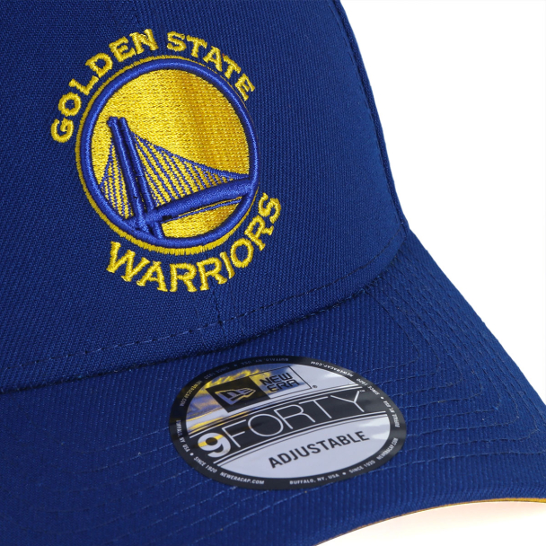 Boné New Era 9Forty NBA Golden State Warriors Team Azul e Amarelo
