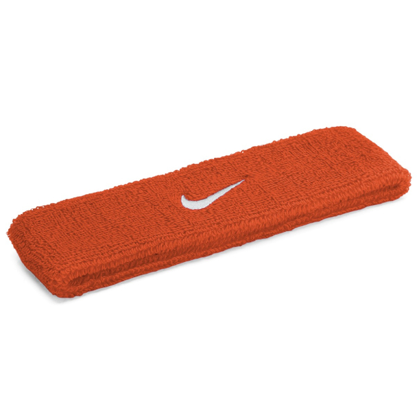 Testeira Nike Swoosh Laranja e Branco