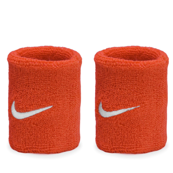 Munhequeira Nike Swoosh Curta com 02 unidades Laranja