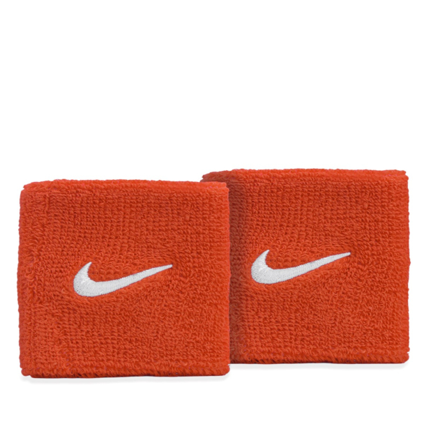 Munhequeira Nike Swoosh Curta com 02 unidades Laranja