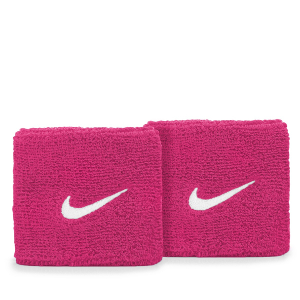 Munhequeira Nike Swoosh Curta com 02 unidades Rosa