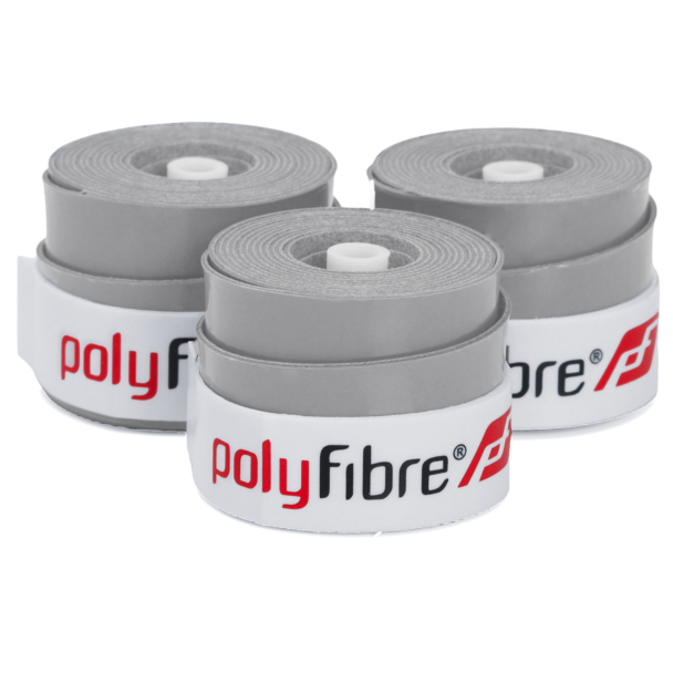 Overgrip Polyfibre Omnigrip 0.6mm - Pack com 03 Unidades Cinza