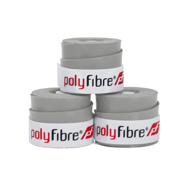 Overgrip Polyfibre Omnigrip 0.6mm - Pack com 03 Unidades Cinza