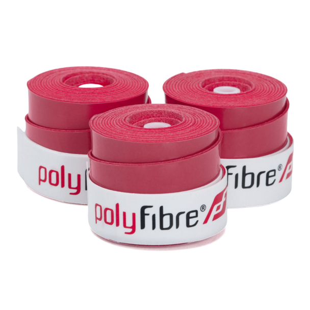 Overgrip Polyfibre Omnigrip 0.6mm - Pack com 03 Unidades Vermelho