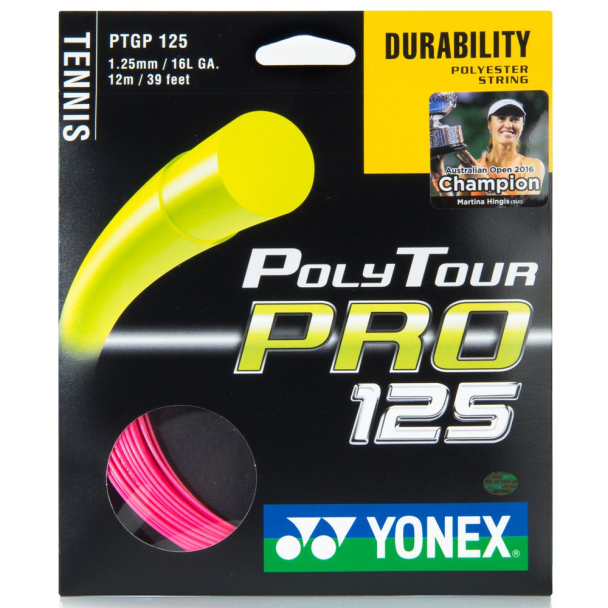 Corda Yonex Poly Tour Pro 1.25 Rosa - Set Individual