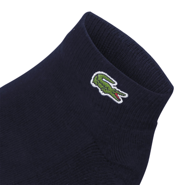 Meia Lacoste Esportiva Cano Curto Marinho