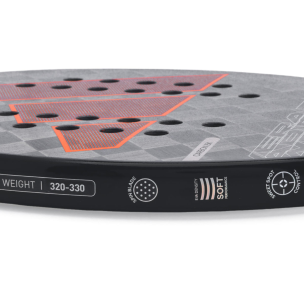 Raquete de Beach Tennis Adidas Adipower 3.3 H24 Preta Prata e Laranja