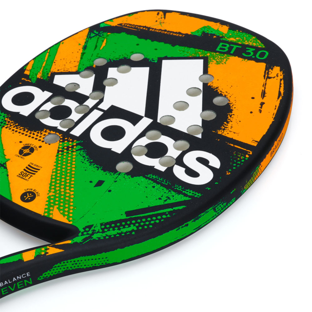 Raquete de Beach Tennis Adidas BT 3.0 Laranja e Verde Com Capa de Brinde