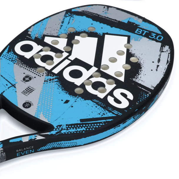 Raquete de Beach Tennis Adidas BT 3.0 Azul e Cinza Com Capa de Brinde