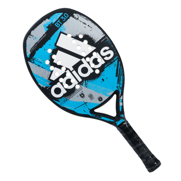 Raquete de Beach Tennis Adidas BT 3.0 Azul e Cinza Com Capa de Brinde