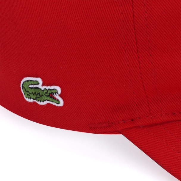 Boné Lacoste Algodão RK8671 Vermelho