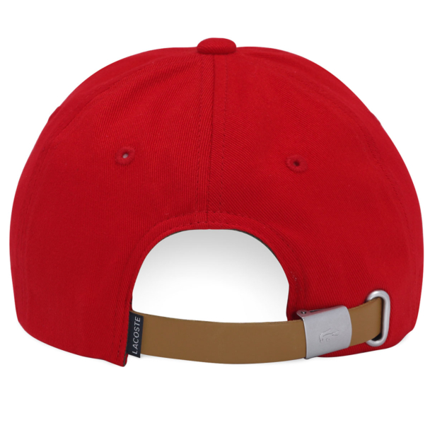 Boné Lacoste Algodão RK8671 Vermelho