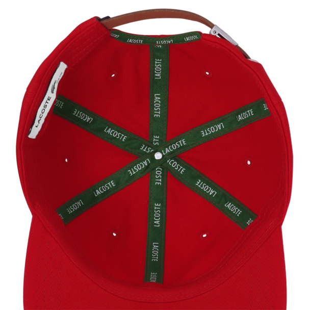 Boné Lacoste Algodão RK8671 Vermelho