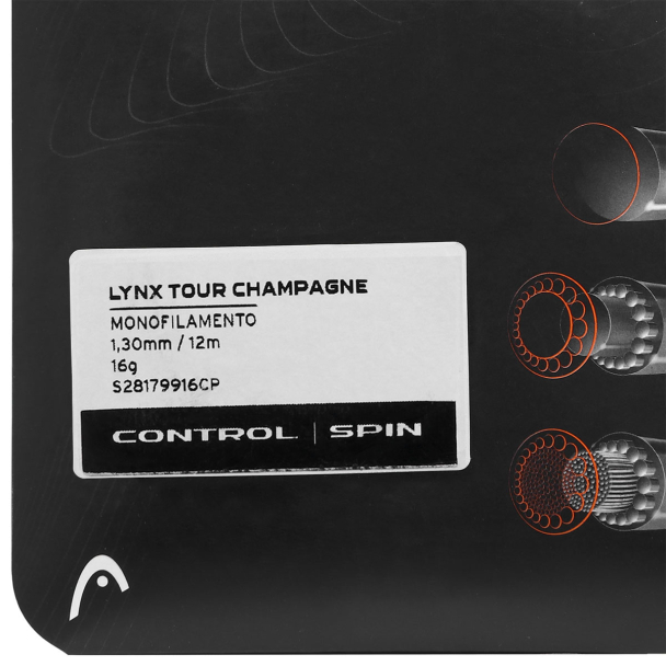 Corda Head Lynx Tour 16L 1.30mm Champanhe - Set DLD Individual