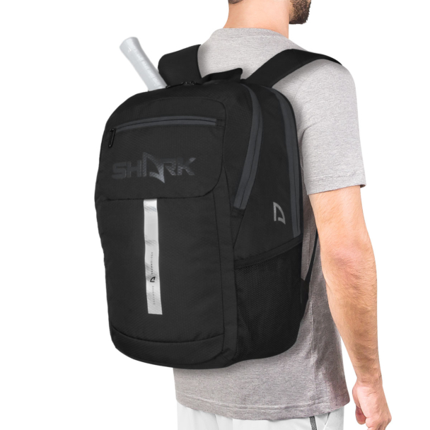 Mochila Shark Pro Preta e Prata