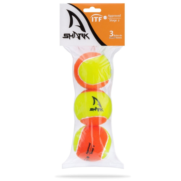 Bola de Beach Tennis Shark - Embalagem com 3 Unidades