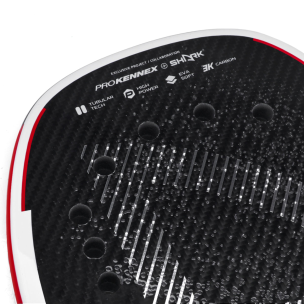 Raquete de Beach Tennis Shark Kinetic S Red