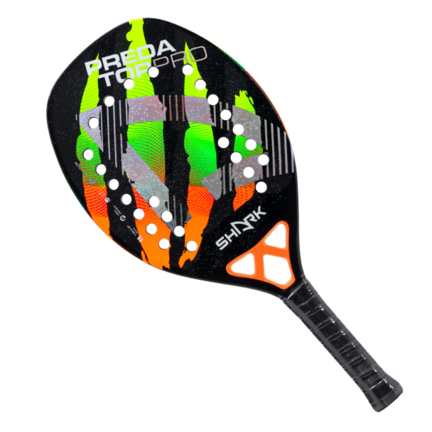 Raquete de Beach Tennis Shark Predator Pro 2025 - Pró Spin