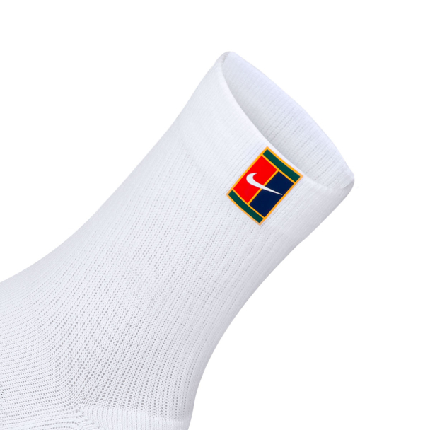 Meia Nike Court Multiplier Crew 39 ao 43 - Pack com 02 Pares - Branca
