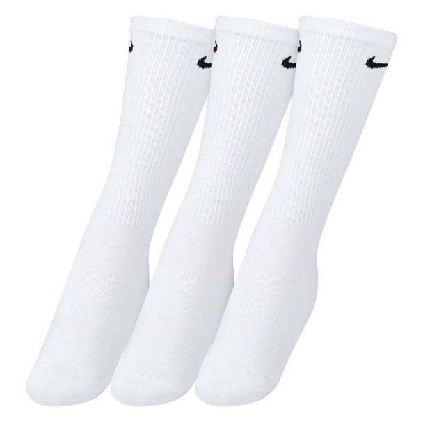 Meia Nike Everyday Cotton LightWeight 39 ao 43 - Pack com 03 Pares - Branca