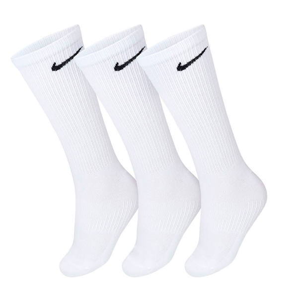Meia Nike Everyday Cotton LightWeight 39 ao 43 - Pack com 03 Pares - Branca