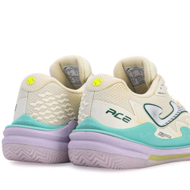 Tênis Joma Ace - Clay Saibro - Bege Azul e Lilás