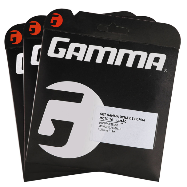 Corda Gamma Dyna Moto 16L 1.29mm Verde Limão - Pack com 03 Sets