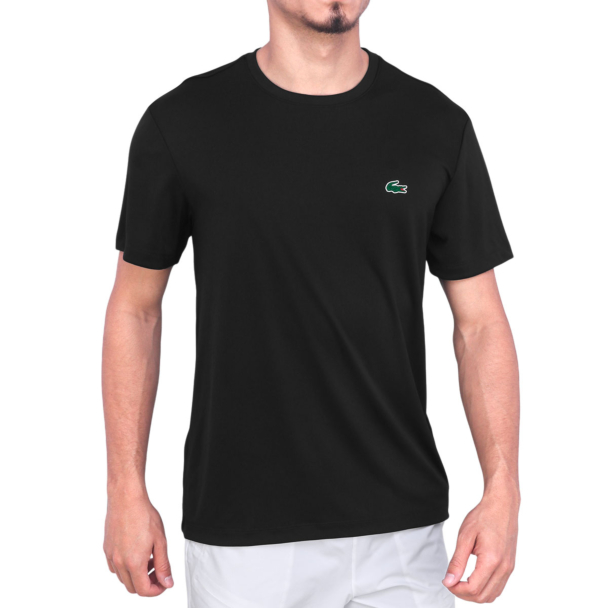 Camiseta Lacoste Lisa TH1563 Tennis Training Preto