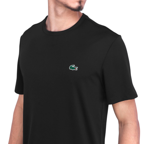 Camiseta Lacoste Lisa TH1563 Tennis Training Preto